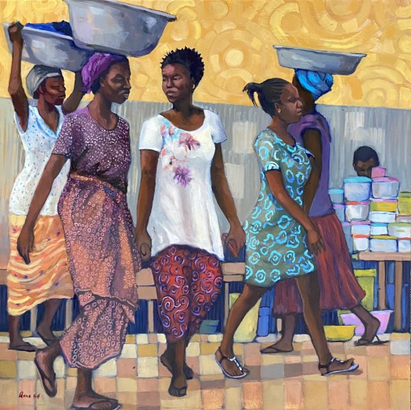 Ordinary People, Ordinary Lives by Anne Blankson-Hemans Fine Art