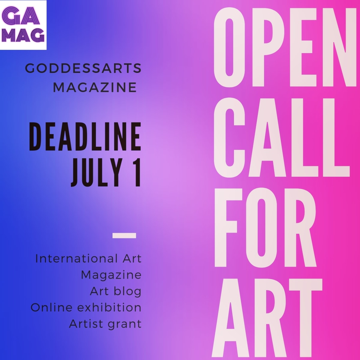 Goddessarts Magazine issue 10, art blog and online exhibition