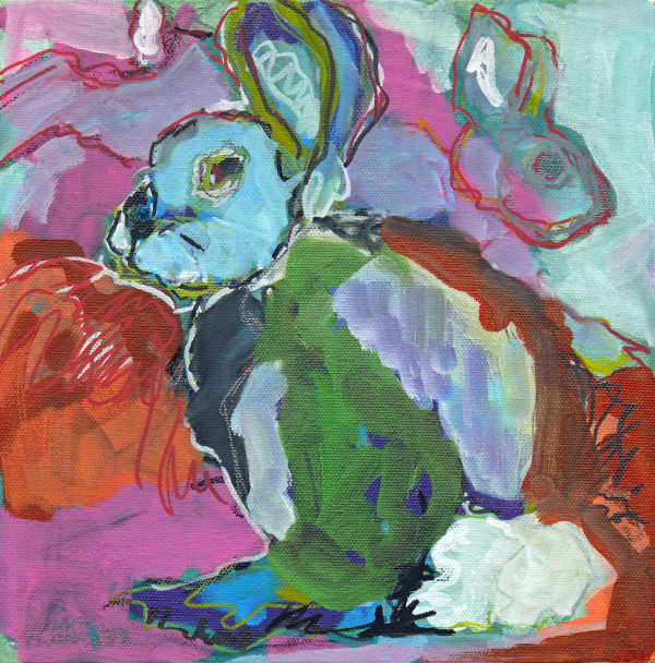 Contemplating Hare by Evelyn McCorristin Peters