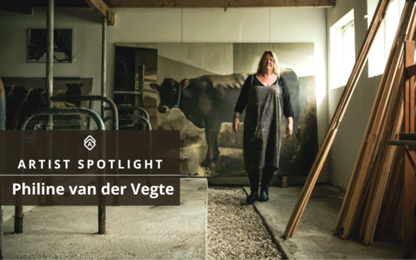 Philine van der Vegte’s “Mooving” Paintings Explore the Hidden Lives of Dairy Cows