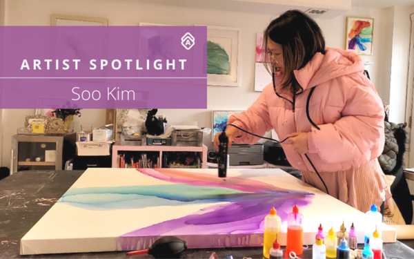 How Soo Kim Uses Heat and Ink to Create Flowing Artworks