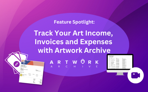 Feature Spotlight: Track Your Art Income, Invoices and Expenses with Artwork Archive