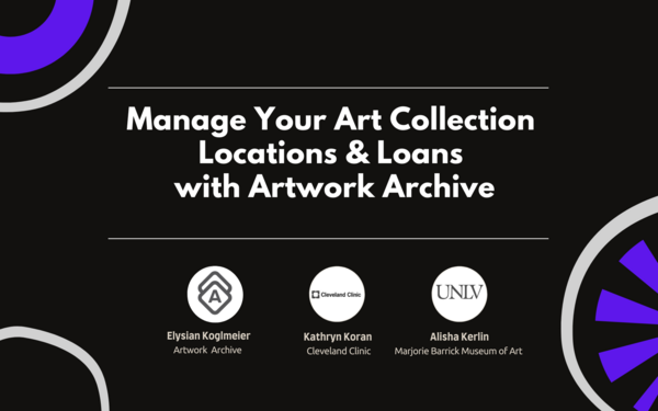 WEBINAR FOR ART COLLECTIONS: Never Lose Track of Your Artworks 