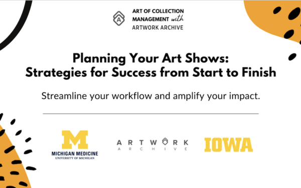 WEBINAR | Planning Your Art Shows: Strategies for Success from Start to Finish